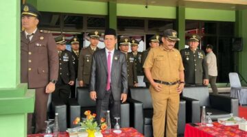 Ketua DPRD Kota Samarinda Helmi Abdullah saat mengikuti acara HUT TNI ke 81